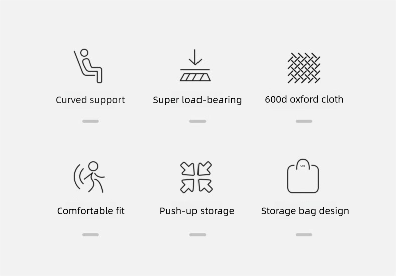 Outdoor Foldable Moon Chair Camping Picnic Backrest Chair Self-Driving BBQ Portable Chair High-Low Dual-Use Leisure Chair