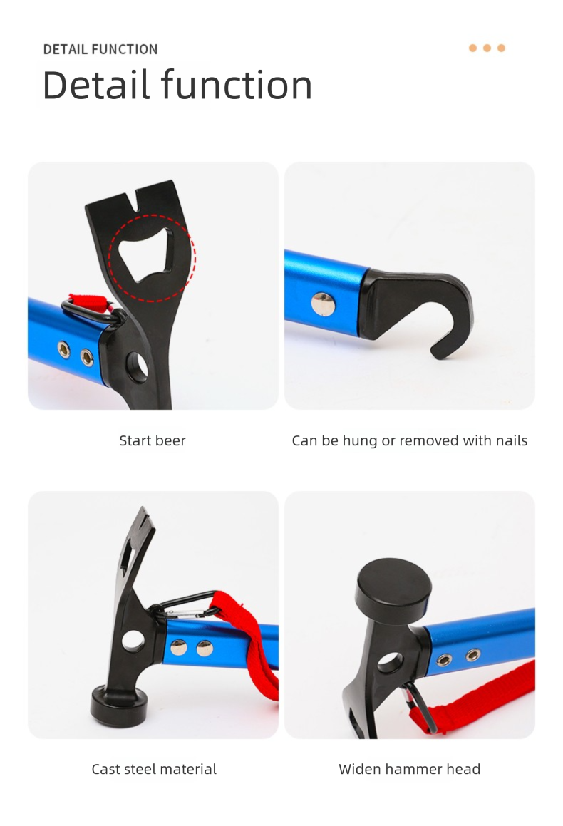 Outdoor Tent Canopy Ground Peg Set Aluminum Alloy Tent Peg Hammer Windproof Rope Camping Fixing Kit Amazon