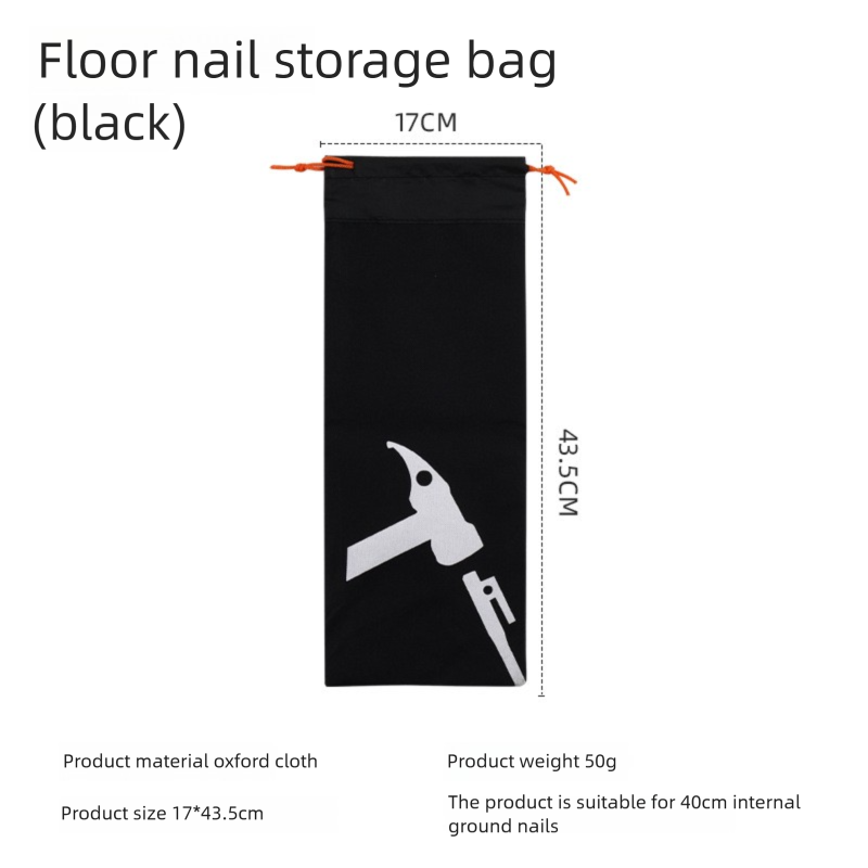 Outdoor Ground Peg Storage Bag Large Capacity Handheld Simple Tool Bag Oxford Cloth Tent Peg Hammer Bag Envelope Style