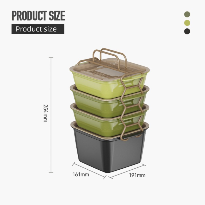 Outdoor Portable Picnic Box Foldable Student Multifunctional Lunch Box Portable Outdoor Food Grade Fresh-Keeping Fruit Box