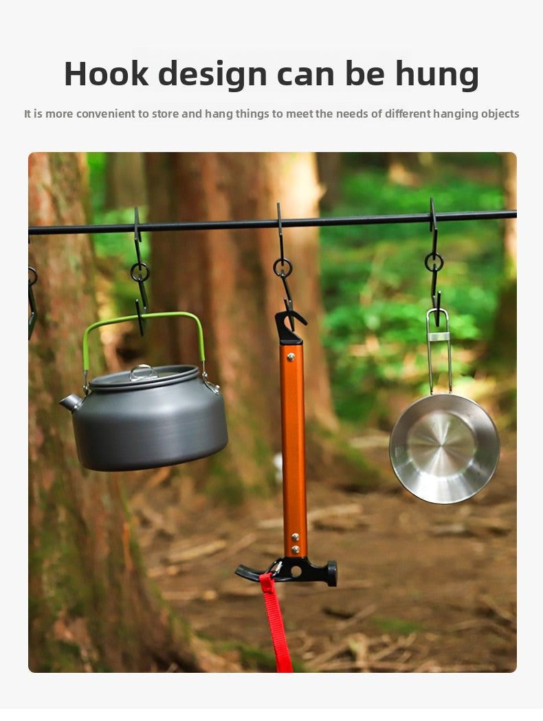 Outdoor Tent Canopy Ground Peg Set Aluminum Alloy Tent Peg Hammer Windproof Rope Camping Fixing Kit Amazon