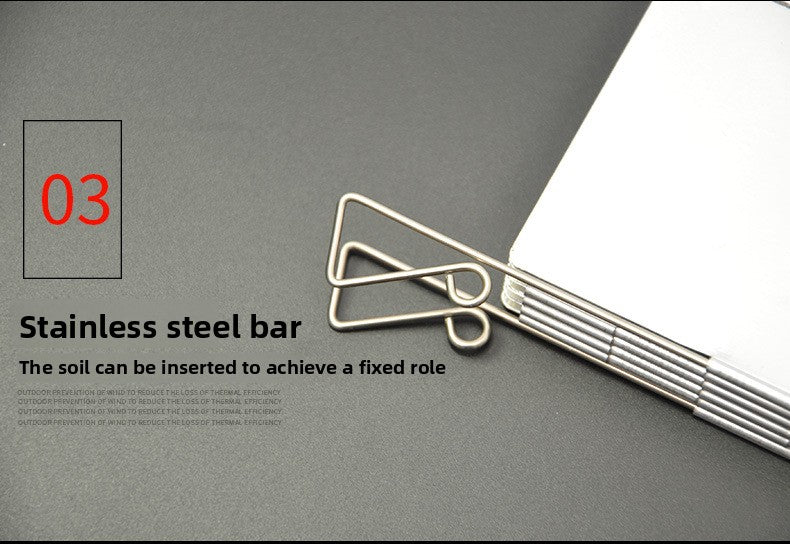 Outdoor Camping Stove Windshield Camping Gas Stove Cassette Stove Windshield Ultra-Light Portable Foldable 10 Pieces