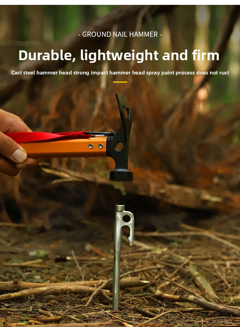 Outdoor Tent Canopy Ground Peg Set Aluminum Alloy Tent Peg Hammer Windproof Rope Camping Fixing Kit Amazon
