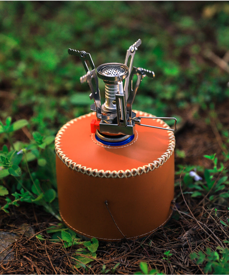 Outdoor Foldable Single 101 Pot Set Non-Stick Pan Portable Camping Picnic Stove Suit Ultra-Light Camping Cookware