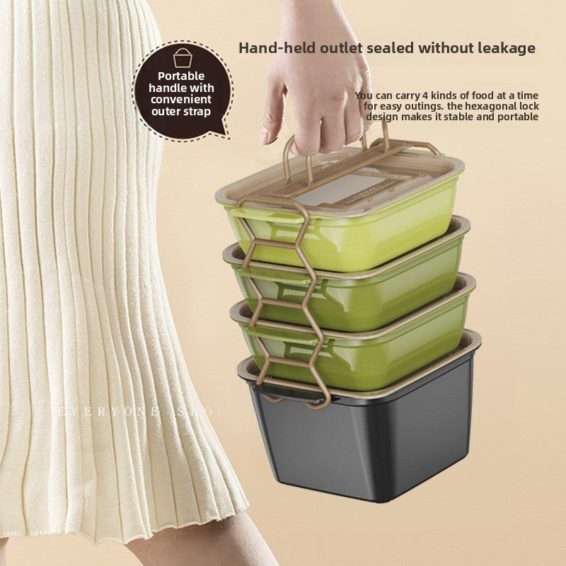 Outdoor Portable Picnic Box Foldable Student Multifunctional Lunch Box Portable Outdoor Food Grade Fresh-Keeping Fruit Box