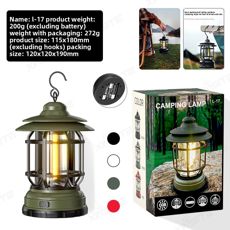 Outdoor New Barn Lantern 5800 Camping Lamp Solar Charging Led Camping Tent Multi-Function Portable Stretching Light