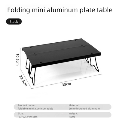 Outdoor Aluminum Alloy Foldable Quick-Open Table Portable Backpack Table Camping Picnic Table Lightweight Integrated Small Table