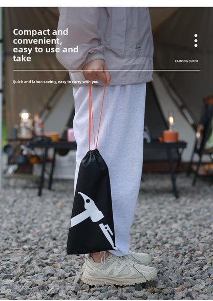 Outdoor Ground Peg Storage Bag Large Capacity Handheld Simple Tool Bag Oxford Cloth Tent Peg Hammer Bag Envelope Style