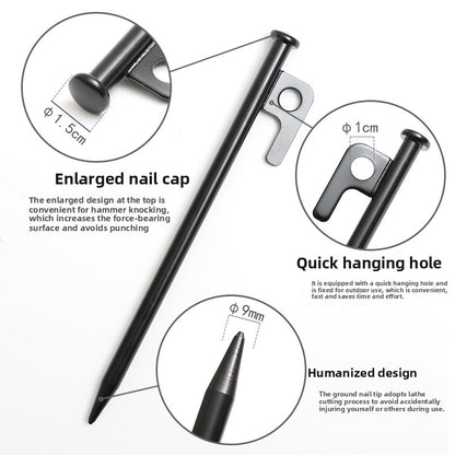 Outdoor Tent Canopy Ground Peg Set Aluminum Alloy Tent Peg Hammer Windproof Rope Camping Fixing Kit Amazon