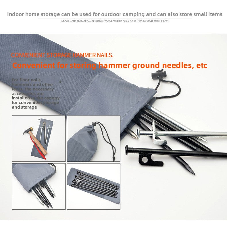 Outdoor Tent Canopy Ground Peg Set Aluminum Alloy Tent Peg Hammer Windproof Rope Camping Fixing Kit Amazon