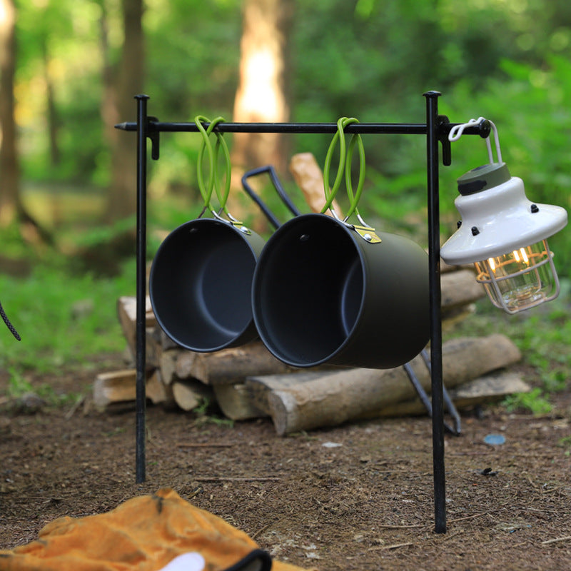 Outdoor Foldable Single 101 Pot Set Non-Stick Pan Portable Camping Picnic Stove Suit Ultra-Light Camping Cookware