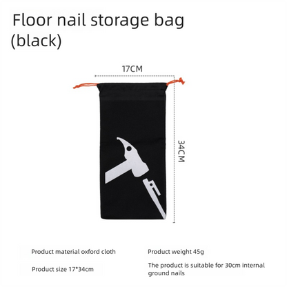 Outdoor Ground Peg Storage Bag Large Capacity Handheld Simple Tool Bag Oxford Cloth Tent Peg Hammer Bag Envelope Style