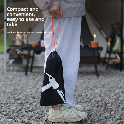 Outdoor Ground Peg Storage Bag Large Capacity Handheld Simple Tool Bag Oxford Cloth Tent Peg Hammer Bag Envelope Style