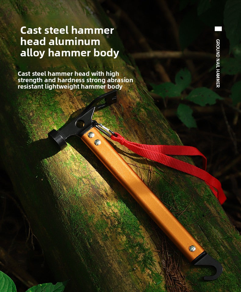 Outdoor Tent Canopy Ground Peg Set Aluminum Alloy Tent Peg Hammer Windproof Rope Camping Fixing Kit Amazon
