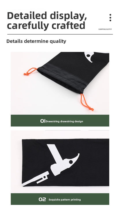 Outdoor Ground Peg Storage Bag Large Capacity Handheld Simple Tool Bag Oxford Cloth Tent Peg Hammer Bag Envelope Style