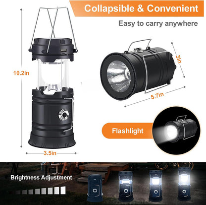 Outdoor New Barn Lantern 5800 Camping Lamp Solar Charging Led Camping Tent Multi-Function Portable Stretching Light