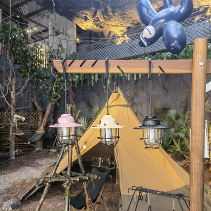 Cyberbee Retro Camping Lantern Type-C Rechargeable Handheld Lantern Stepless Dimming Outdoor Hanging Lantern Emergency