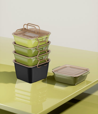 Outdoor Portable Picnic Box Foldable Student Multifunctional Lunch Box Portable Outdoor Food Grade Fresh-Keeping Fruit Box