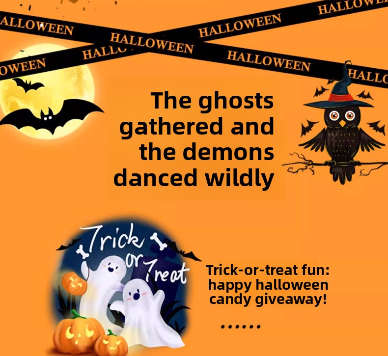 Halloween String Lights Scene Setup LED Pumpkin String Lights Outdoor Festival Decoration LED Halloween String Lights