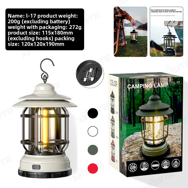 Outdoor New Barn Lantern 5800 Camping Lamp Solar Charging Led Camping Tent Multi-Function Portable Stretching Light