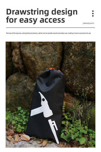 Outdoor Ground Peg Storage Bag Large Capacity Handheld Simple Tool Bag Oxford Cloth Tent Peg Hammer Bag Envelope Style