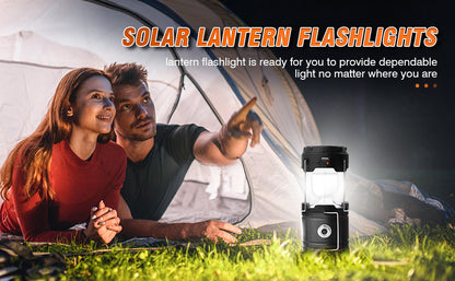 Outdoor New Barn Lantern 5800 Camping Lamp Solar Charging Led Camping Tent Multi-Function Portable Stretching Light