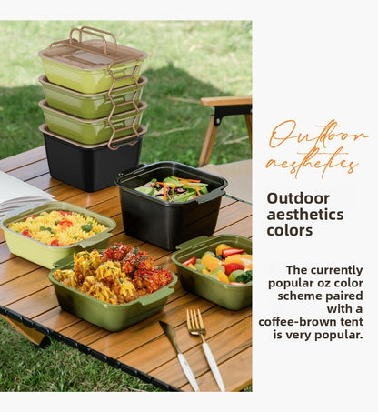 Outdoor Portable Picnic Box Foldable Student Multifunctional Lunch Box Portable Outdoor Food Grade Fresh-Keeping Fruit Box