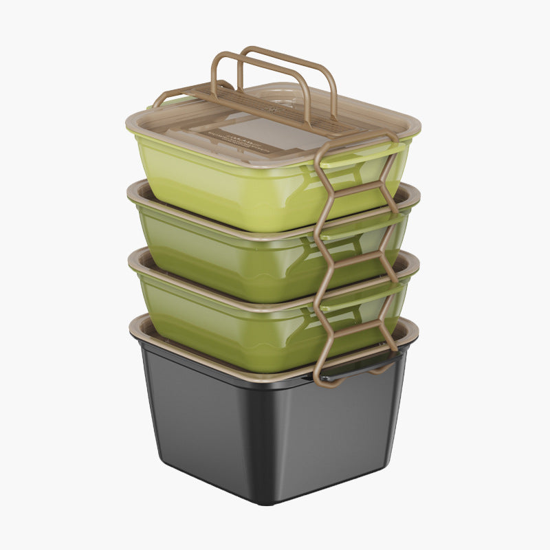 Outdoor Portable Picnic Box Foldable Student Multifunctional Lunch Box Portable Outdoor Food Grade Fresh-Keeping Fruit Box
